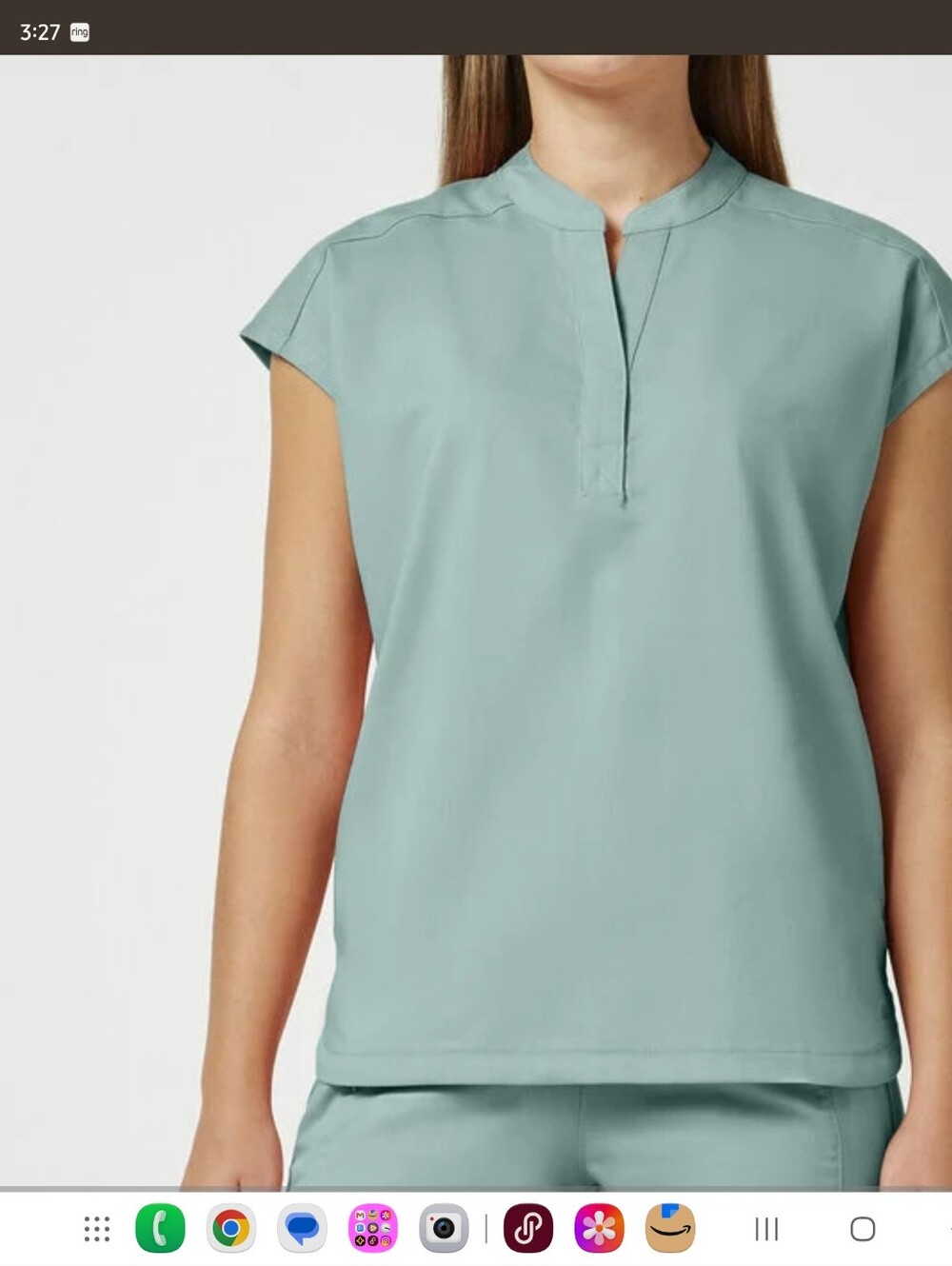 Set Of 4 HH; WMNs Journey Mandarin Collar Scrub Top And Toby Joggers-Rainwater